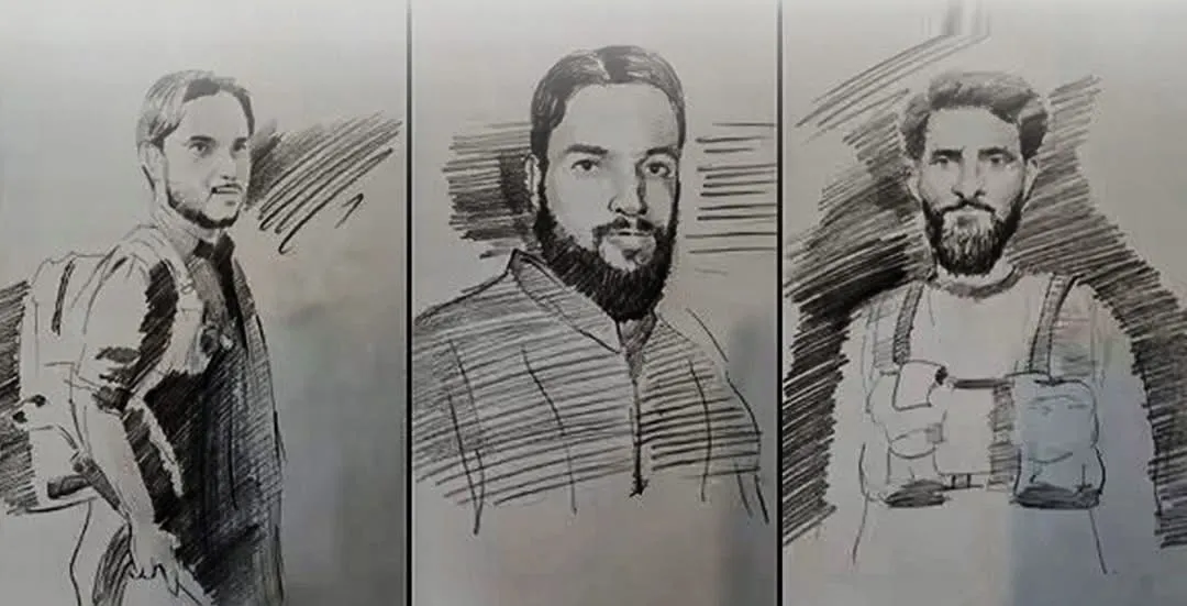 ਪਹਿਲਗਾਮ ਹਮਲੇ ਦੇ ਅੱਤਵਾਦੀਆ ਦੇ ਜੰਮੂ ਪੁਲਿਸ ਵਲੋ ਸਕੈੱਚ ਜਾਰੀ।