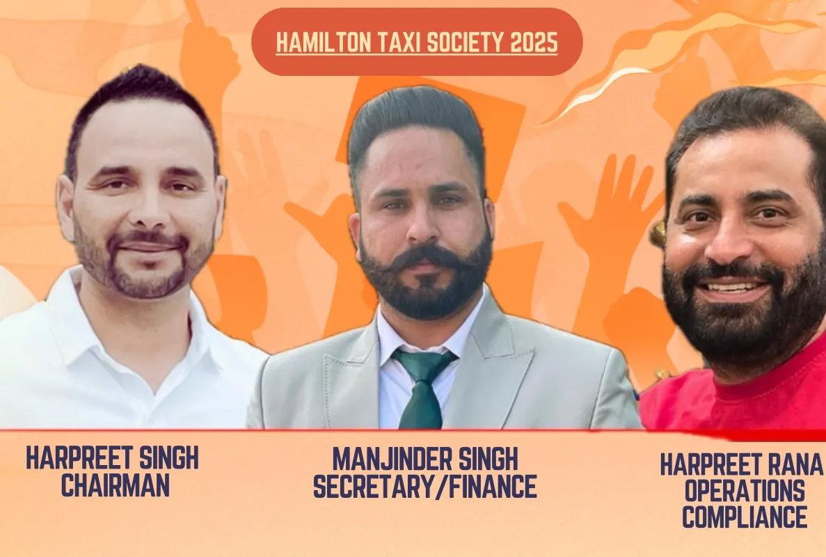 ਹੈਮਿਲਟਨ ਟੈਕਸੀ ਸੁਸਾਇਟੀ ਦੀ ਚੋਣ ਸਰਵ ਸੰਮਤੀ ਨਾਲ ਸੰਪੰਨ